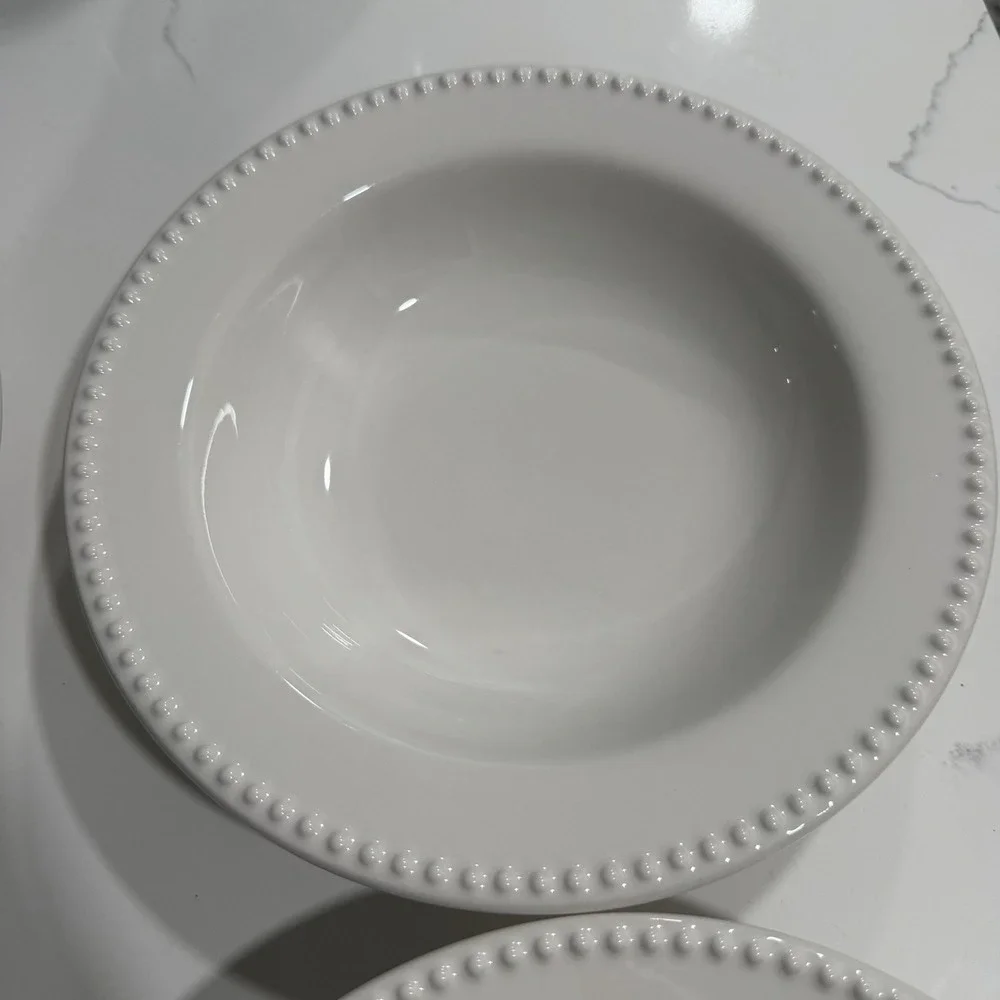 Pottery Barn Emma Beaded Rimmed 9.75